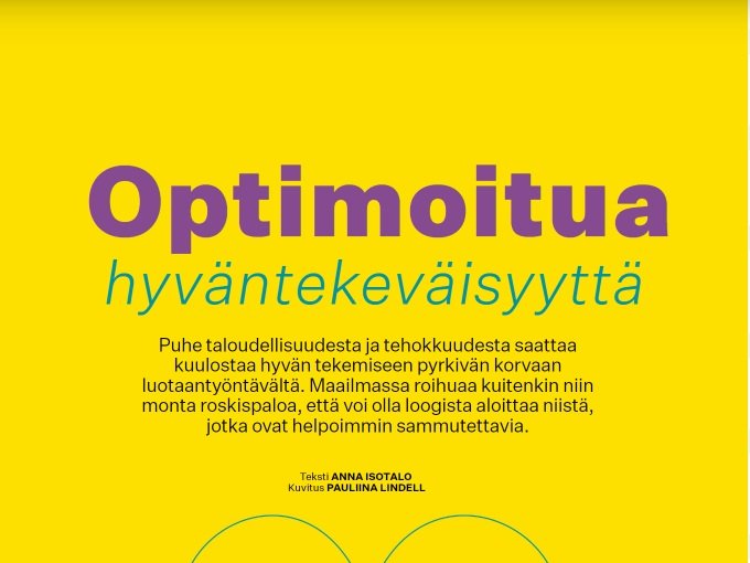 Optimoitua hyväntekeväisyyttä — Visiiri 4/2022